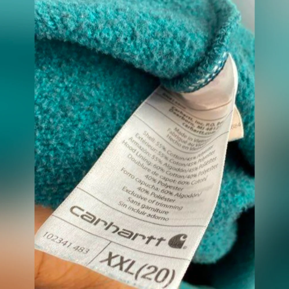 Carhartt  Loose Fit Heavyweight 1/4 Zip Hoodie Sweatshirt - Size XXL MSRP $64.99 - Picture 4 of 4